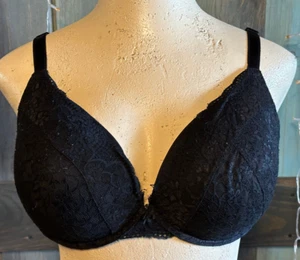Torrid Black XO Plunge Push Up Boost Lace Underwire Bra 42DDD - Picture 1 of 8