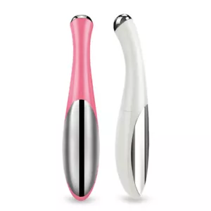 Masajeador de ojos eléctrico mini pluma vibratoria facial dispositivo de belleza antienvejecimiento arrugas - Imagen 1 de 13