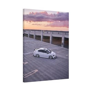 Subaru WRX High Resolution Museum Quality Vertical Car Canvas Print #007 - Picture 1 of 10