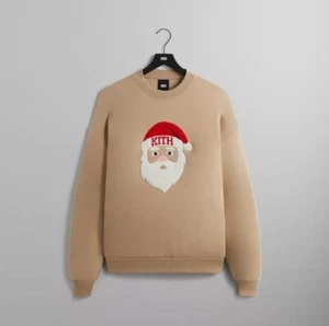 Kith Kithmas Santa Claus Nelson Canvas Crewneck Sweatshirt - Size Small NEW - Picture 1 of 4
