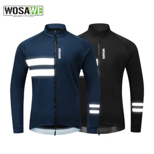 WOSAWE Men's Cycling Top Windproof Water Repellent Outdoor Sports Tight Jacket - Picture 1 of 10