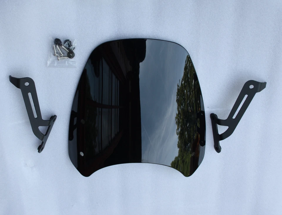 BULLET WINDSCREEN TRIUMPH BONNEVILLE T100 T120 BLACK 22CM - Image 1 of 1