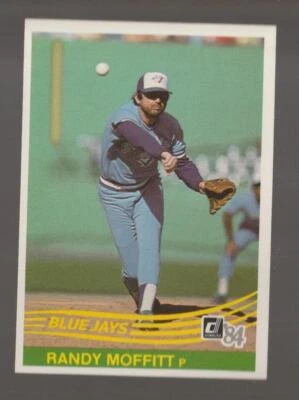 1984 Donruss Randy Moffitt Toronto Blue Jays #390 Near Mint or Better - Image 1 of 2