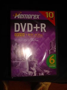 MEMOREX DVD-R 10 PK WITH CASE - Picture 1 of 3