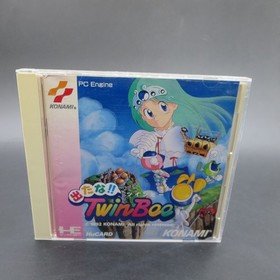 Detana TwinBee PC Engine HuCard with Stickers and Manual Japanese Version