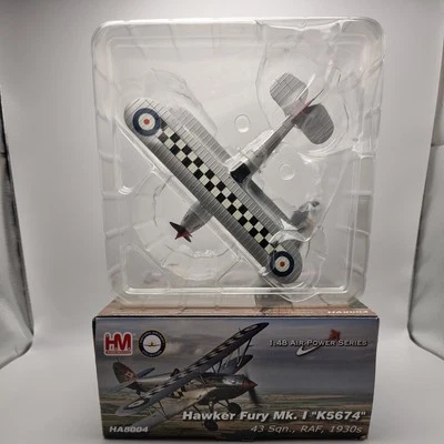 Hobby Master 1:43 Scale Hawker Fury Mk.1 " K5674 " RAF 43rd Squadron 1930s - Image 1 of 4