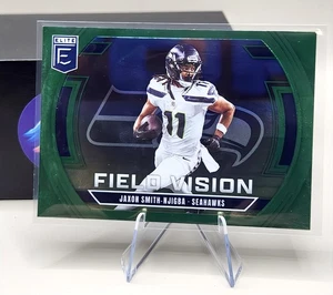 2025 Panini Donruss Elite 🏈Jaxon Smith Njigba No. 7 Field Vision Green Seahawks - Picture 1 of 2