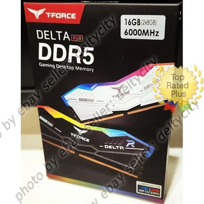 Team Group T-Force Delta RGB 16GB 2x8GB DDR5 6000 Dual Memory AMD Expo Intel XMP - Image 1 of 3