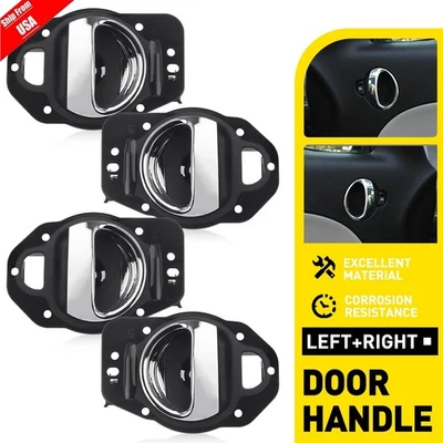 For 2006-11 Chevrolet HHR Inside Interior Door Handle Passenger & Driver Side 4x - Image 1 of 4