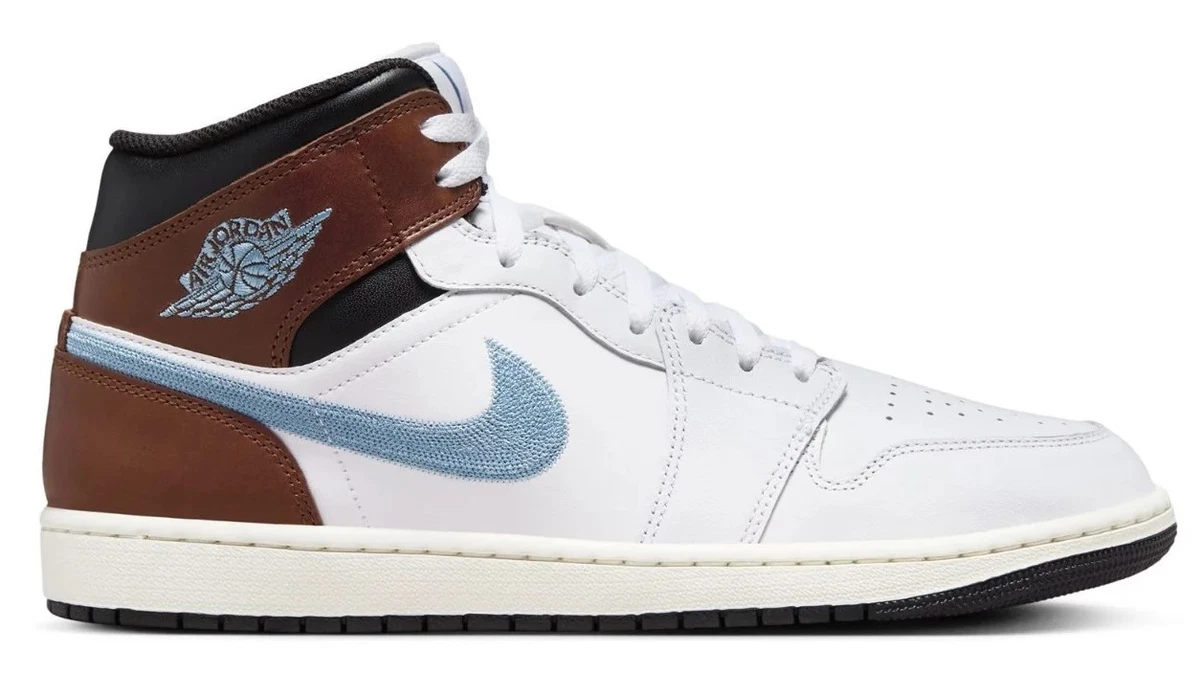Preços baixos em Jordan 1 Retro SE Mid Brown Blue Grey | eBay