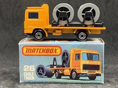 Matchbox Superfast MB26-E8: Volvo Cable Truck (MINT) with VNMINT Type L Box - Image 1 of 4