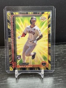 2025 Topps Chrome Grant McCray Radiating Rookie #RR-17 SSP - Picture 1 of 2
