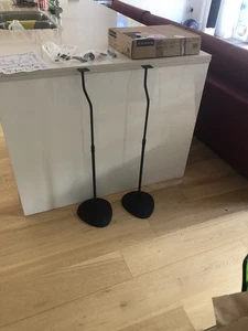 Sanus Adjustable Height Speaker Stand - Extends 28" to 38" - Holds - Picture 1 of 7