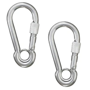 Snap Hook with Thimble Eye & Barrel Lock, 3-1/8 inches (2-Pack) FO455-M2 - Bild 1 von 2