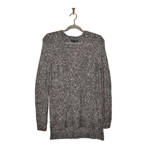 TOMMY HILFIGER NUEVO $70 Gris Mármol Tejido con Cable Túnica Suéter Pequeño - Imagen 1 de 4