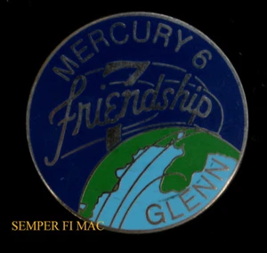 MERCURY 6 JOHN GLENN NASA ASTRONAUT HAT LAPEL PIN UP US AIR FORCE MARINES SPACE - Picture 1 of 12
