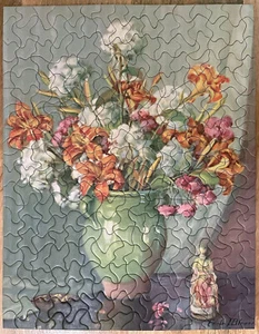 Vintage TUCO Deluxe Picture Puzzle ~ Floral Beauties ~ 300-500 Pieces in Box - Picture 1 of 6