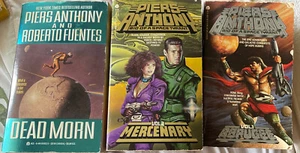 Piers Anthony Book Lot Of 3 SciFi / Fantasy / Horror Novels Paperback - Picture 1 of 2