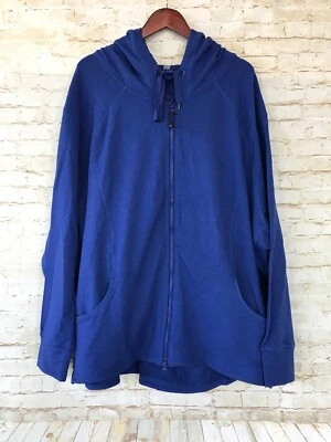 NEW Zella Hooded Full Zip Jacket - Blue - Plus Size 3X - Image 1 of 3