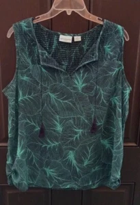 Damen Liz Claiborne PL grün und schwarz mit schönem Design und schwarzen Tossels - Bild 1 von 7