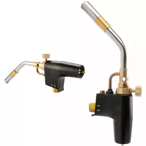 Gas Torch Mapp Gas Blow Torch Map Propane Gas Solderding Brazing Plumbers Tool - Picture 1 of 24