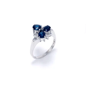 Vintage Saphir Diamant Ring - Bild 1 von 5