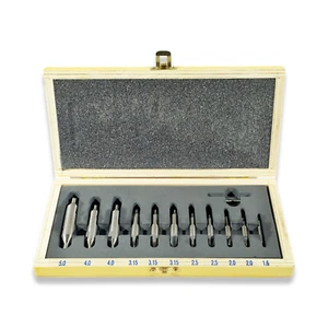 12PC CENTRE DRILL SET HSS METRIC SIZES (SLOCOMBE DRILL’S) DOUBLE ENDED DRILLS - Picture 1 of 2