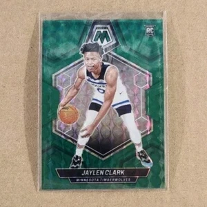 JAYLEN CLARKS RC 2023-24 Panini Mosaic Green Prizm Timberwolves Card #208 Rookie - Foto 1 di 2