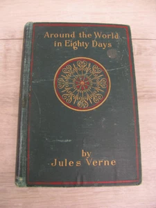 Around the World in Eighty Days Jules Verne 1873 HC 1st Ed Sci-Fi Fantasy Travel - Picture 1 of 15