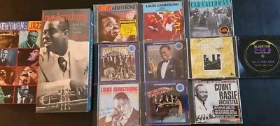 Louis Armstrong CD Lot Jazz Bebop Ken Burns Count Basie Duke Ellington Calloway Foto 1 de 4