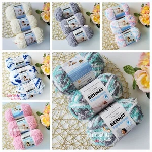 Bernat Pipsqueak Yarn, 3 SKEINS LOT ( 100g/3.52 oz), Polyester Bulky #5 Yarn, - Picture 1 of 21