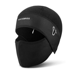 ROCKBROS Winter Cycling Cap Windproof Warm Face Mask Headwear Thermal Fleece Hat