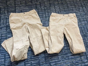 Childrens Place Pants Boys Youth Size 18 Khake School Uniform Elastic waist ankl - Picture 1 of 18