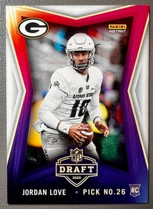 Jordan Love 2020 Panini Instant Football Draft Rookie RC #4 Packers - Bild 1 von 6
