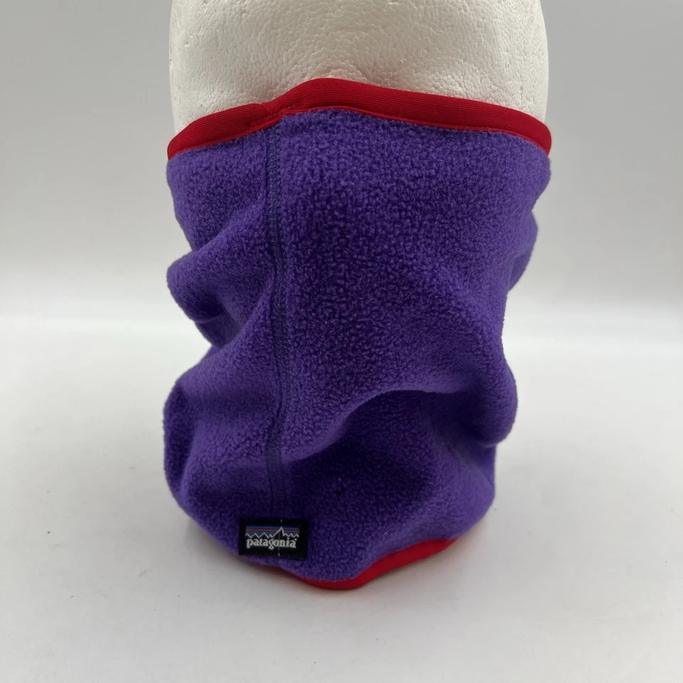 Vintage PATAGONIA Unisex Purple Red Fleece Neck Warmer Gaiter Mask One Size - Image 1 of 4