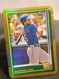 2025 Panini Donruss✨SSP-RARE Gold Die Cut Holo /25✨#93 Ian Kinsler-Texas Rangers - Picture 1 of 4
