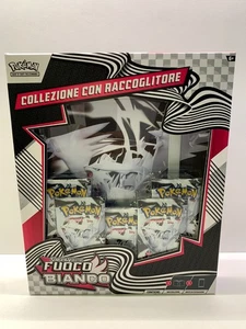 POKEMON SCARLATTO VIOLETTO FUOCO BIANCO COLLEZIONE CON RACCOGLITORE - NUOVO ITA - Picture 1 of 7