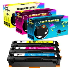 3 CMY Toner Cartridge replace for HP CF400X-3X 201X Color LaserJet M252n M252dw - Picture 1 of 1