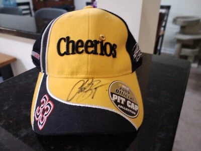 Gorra de béisbol Clint Bowyer #33 autografiada RCR Cheerios Racing gancho y bucle nueva con etiquetas Foto 1 de 4