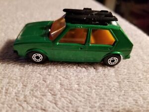 Matchbox Superfast Green 1976 VW Golf 7 With Boards Yellow Interior