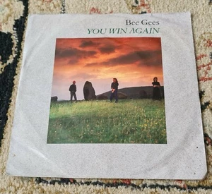 Bee Gees You Win Again, Backtafunk 45rpm Vinyl Lp Record - Picture 1 of 6