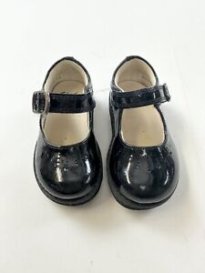Clarks Mary Jane Shoes Flats Girls Size 4.5 Black Patent Leather