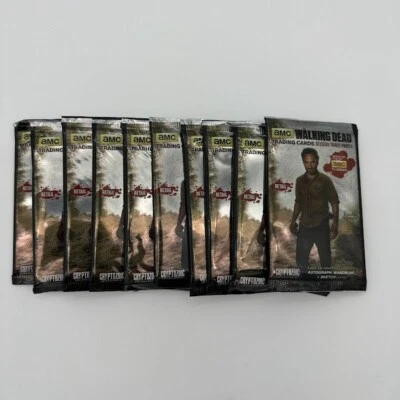 AMC THE WALKING DEAD 2014 TEMPORADA 3 PARTE 1 LOTE DE 10 PAQUETES SELLADOS DE FÁBRICA Foto 1 de 3