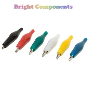 Miniature Crocodile Clips Red,Black,Blue,Green,Yellow,White or Mixed Bag - UK - Picture 1 of 1