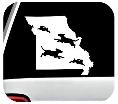 Missouri Beagle Rabbit Hunting Decal Sticker Car Truck Van SUV Gun BG2051 - Image 1 of 4