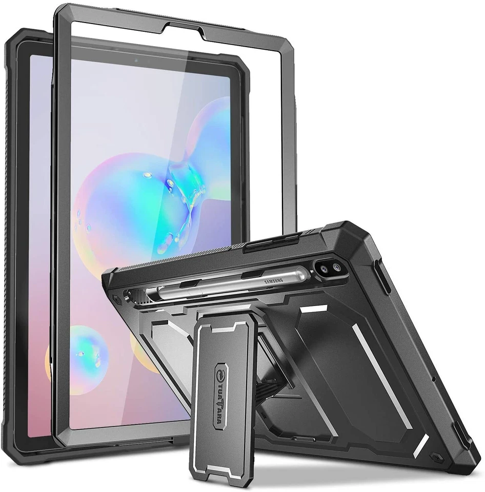 For Samsung Galaxy Tab S6 10.5 2019 Case Rugged Unibody Bumper Kickstand Cover - Image 1 of 4