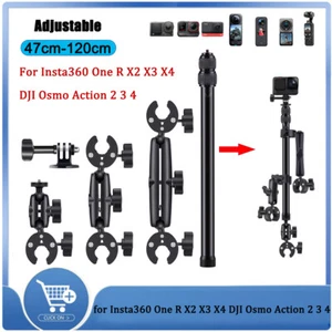 Motorrad Selfie Stick Halterung Kit für Insta360 One X2 X3 X4 DJI Action 2 3 4 ADE - Bild 1 von 9