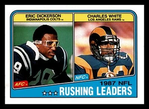 1988 Topps Eric Dickerson HOF #217 NFL Rushing Leaders Rams Mint - Picture 1 of 2
