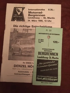 rennprogramm Motorrad Bergrennen Landshaag Österreich 24.03.1985 - Bild 1 von 1