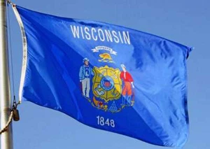 NEW WISCONSIN 2x3ft FLAG new superior quality fade resist flag us seller - Picture 1 of 4